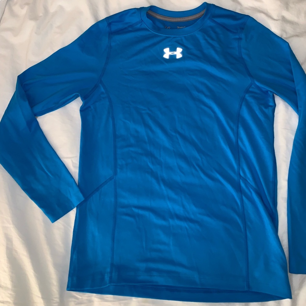 UNDER ARMOUR COLDGEAR BOYS BASEBALL shirt size large 12 14 - Picture 9 of 10